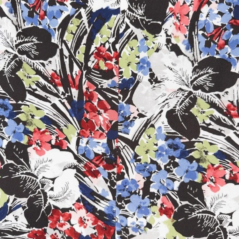 Lauren‎ Ralph Lauren Floral Flutter Sleeve Surplice Dress Size 10 V Neck Ruched - Picture 13 of 16